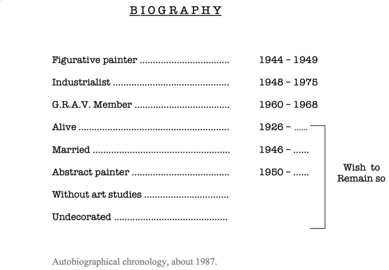 Francois Morellet biography dates