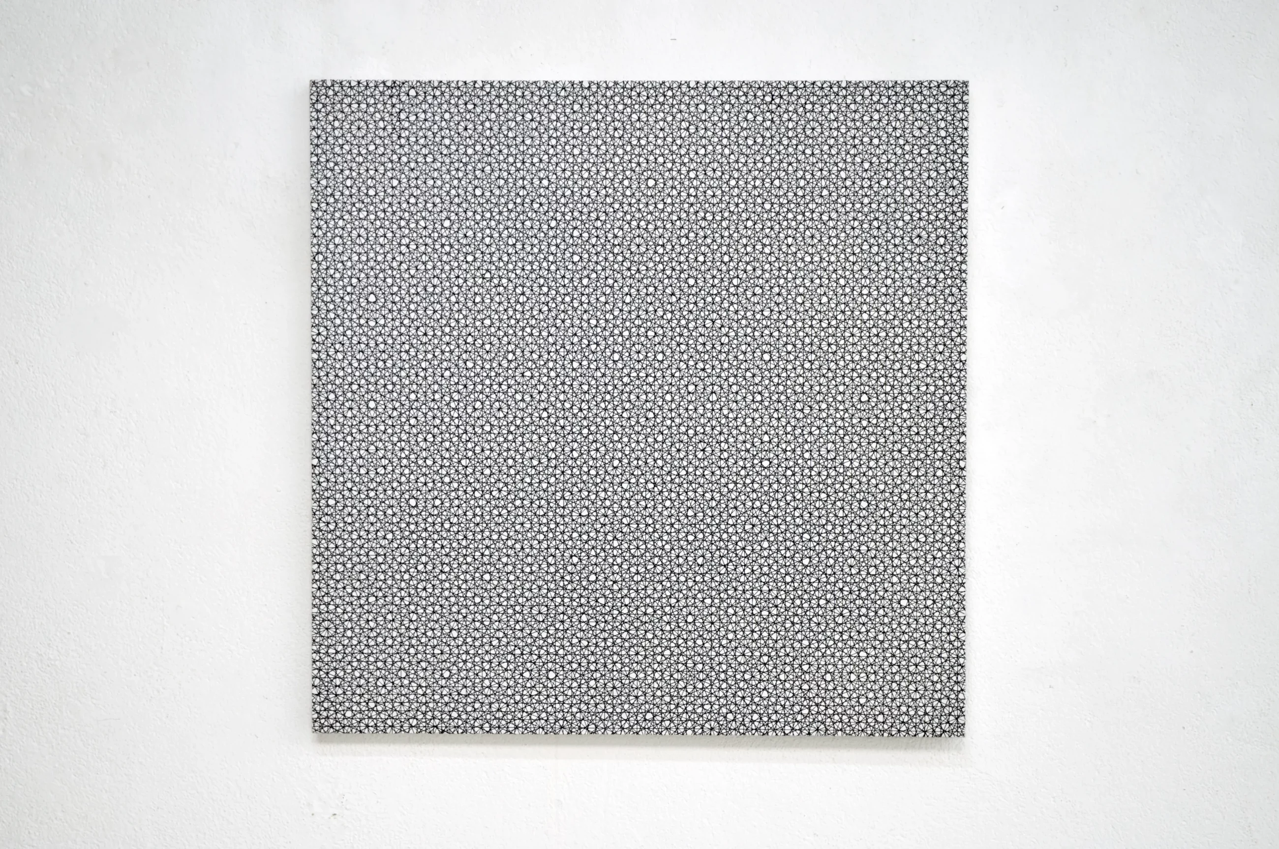 4 doubles trames 0°, 22°5, 45°, 67°5, 1958, © François Morellet : ADAGP, Paris